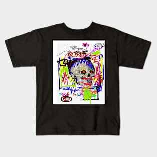 Grocery List  Neo Goth Skull Kids T-Shirt